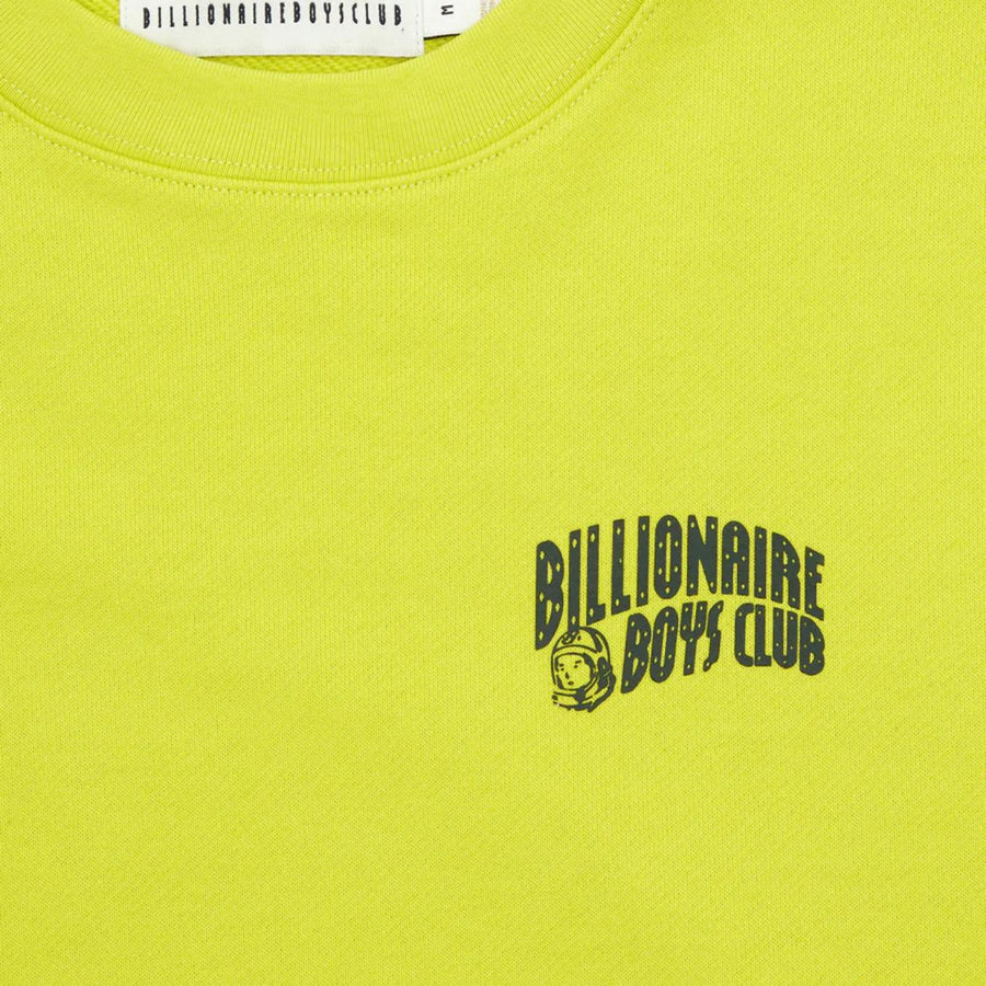 Billionaire Boys Club Small Arch Logo Acid Yellow Sweatshirt