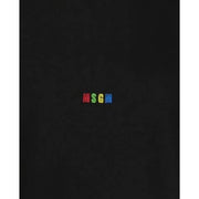 MSGM Multicolour Logo Black T-Shirt