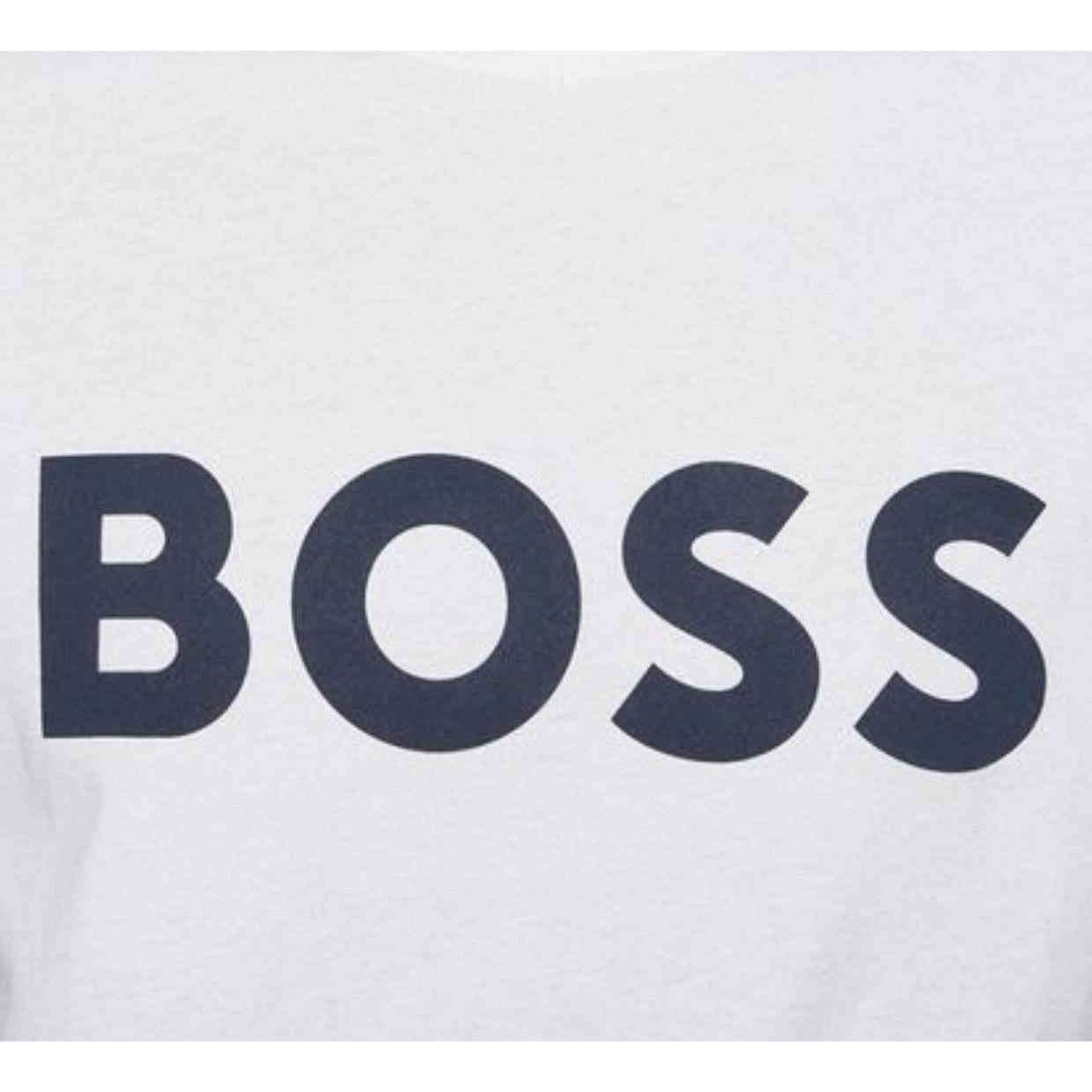 BOSS Logo Thinking White T-Shirt