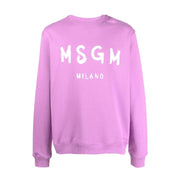 MSGM Purple Logo Sweatshirt