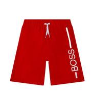 BOSS Kids Red Swim Shorts