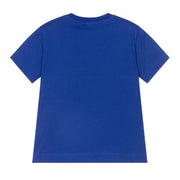 Moschino Kids Blue Printed Logo T-Shirt