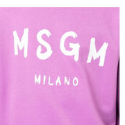 MSGM Purple Logo Sweatshirt