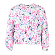 Billieblush Heart Print All-Over Sweatshirt