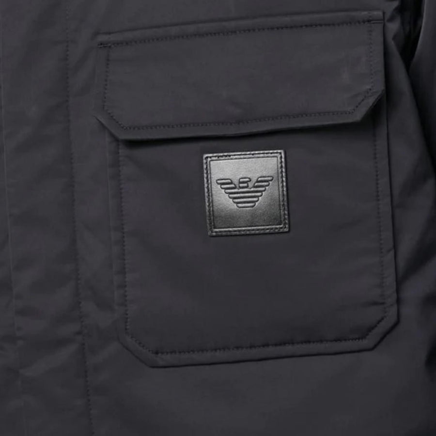 Emporio Armani Eagle Logo Patch Shirt Jacket