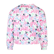Billieblush Heart Print All-Over Sweatshirt