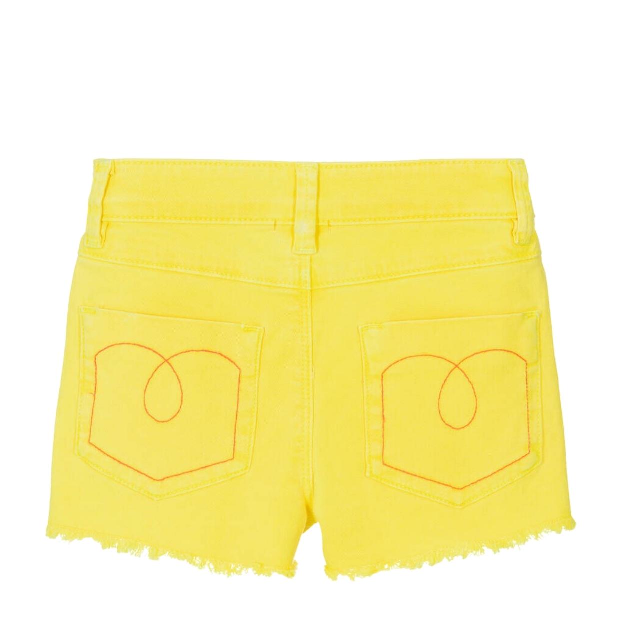 Billieblush Sequin Yellow Denim Shorts