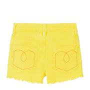 Billieblush Sequin Yellow Denim Shorts