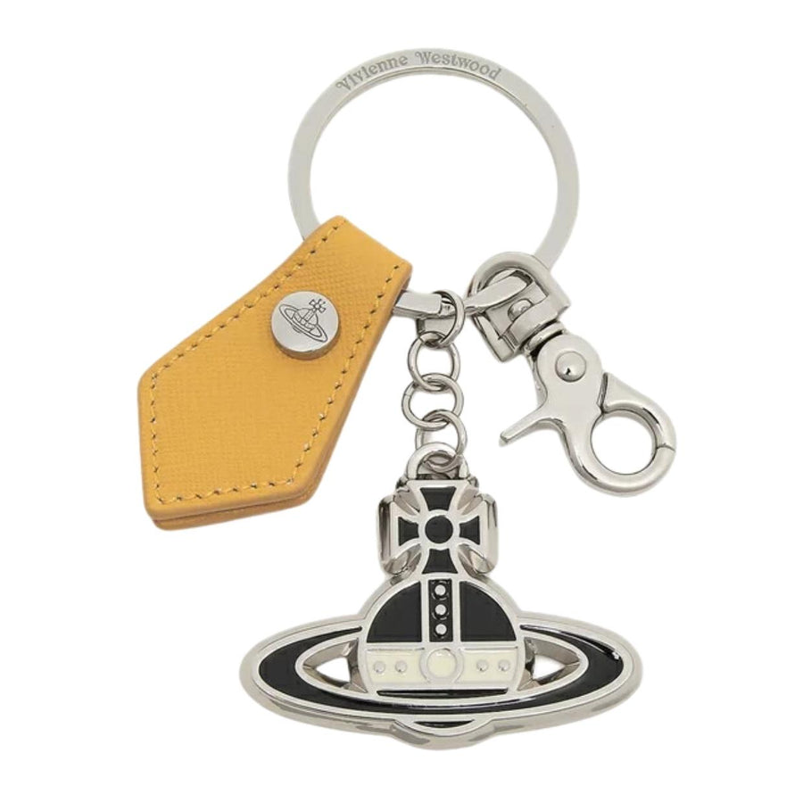 Vivienne Westwood Saffiano Yellow Keyring