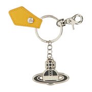 Vivienne Westwood Saffiano Yellow Keyring