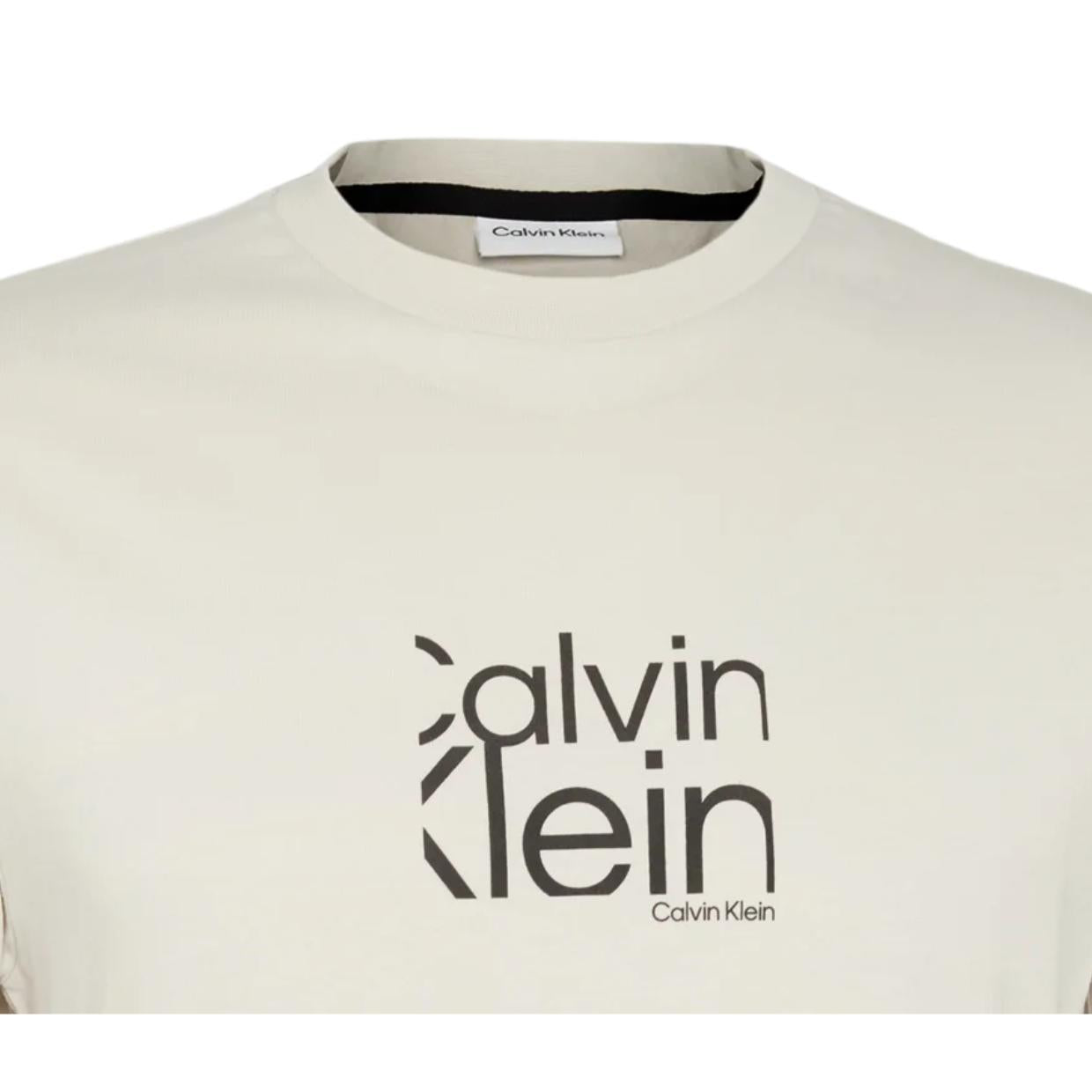 Calvin Klein Matte Front Stony Beige T-Shirt
