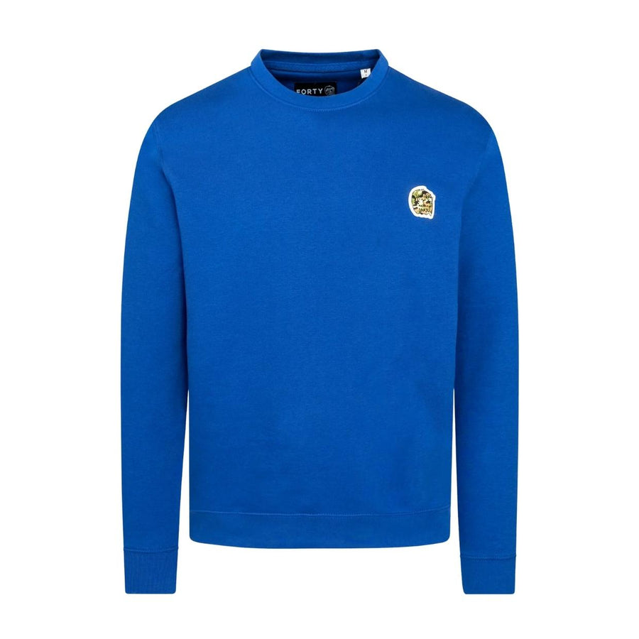 Forty Royal Blue Parker Logo Badge Sweatshirt