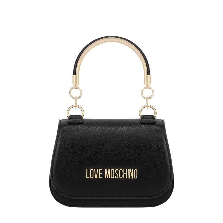 Love Moschino Logo Black Small Tote Bag