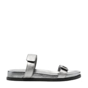 Emporio Armani Grey Leather Sandals