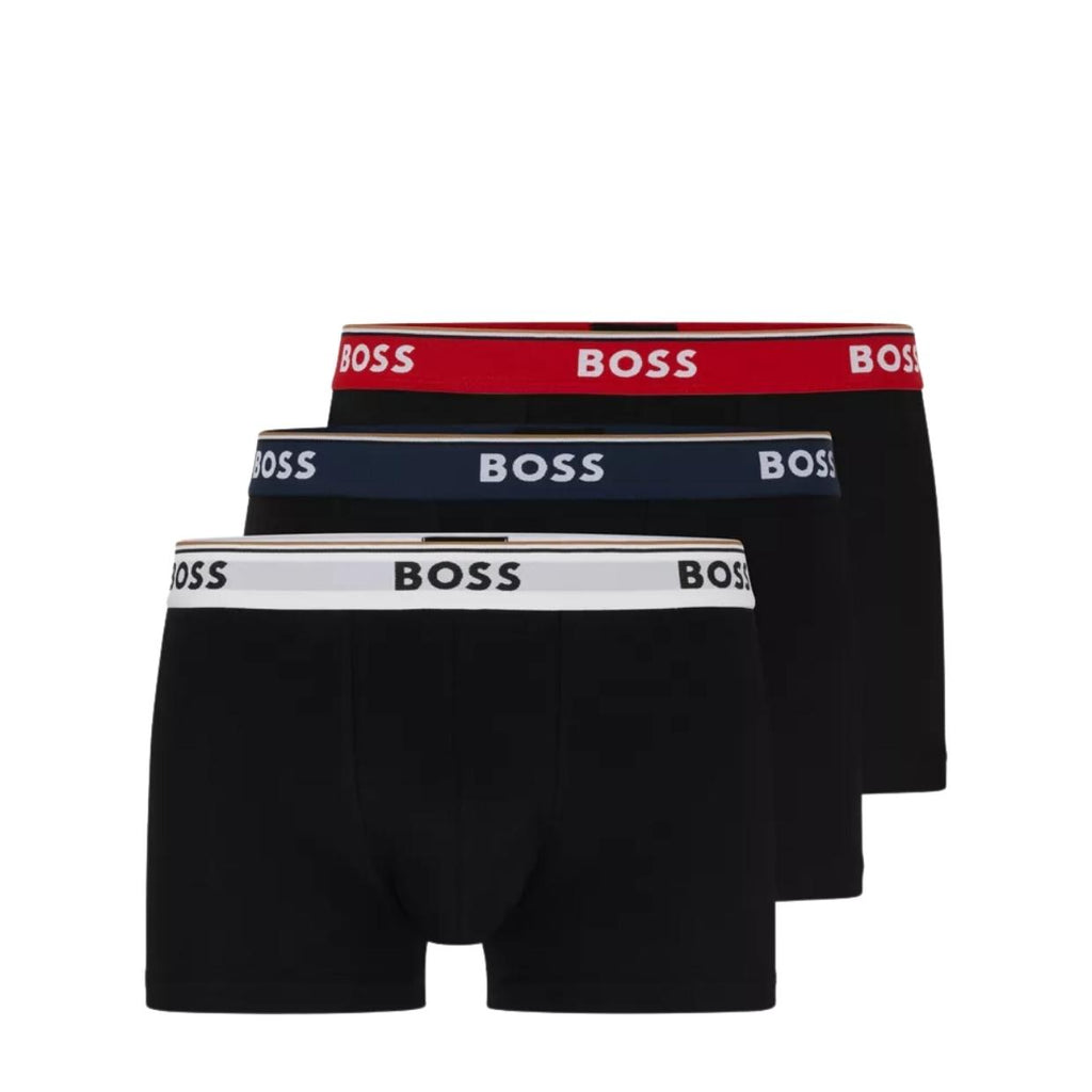 BOSS Three Pack Logo Boxer Brief – Retro Designer Wear