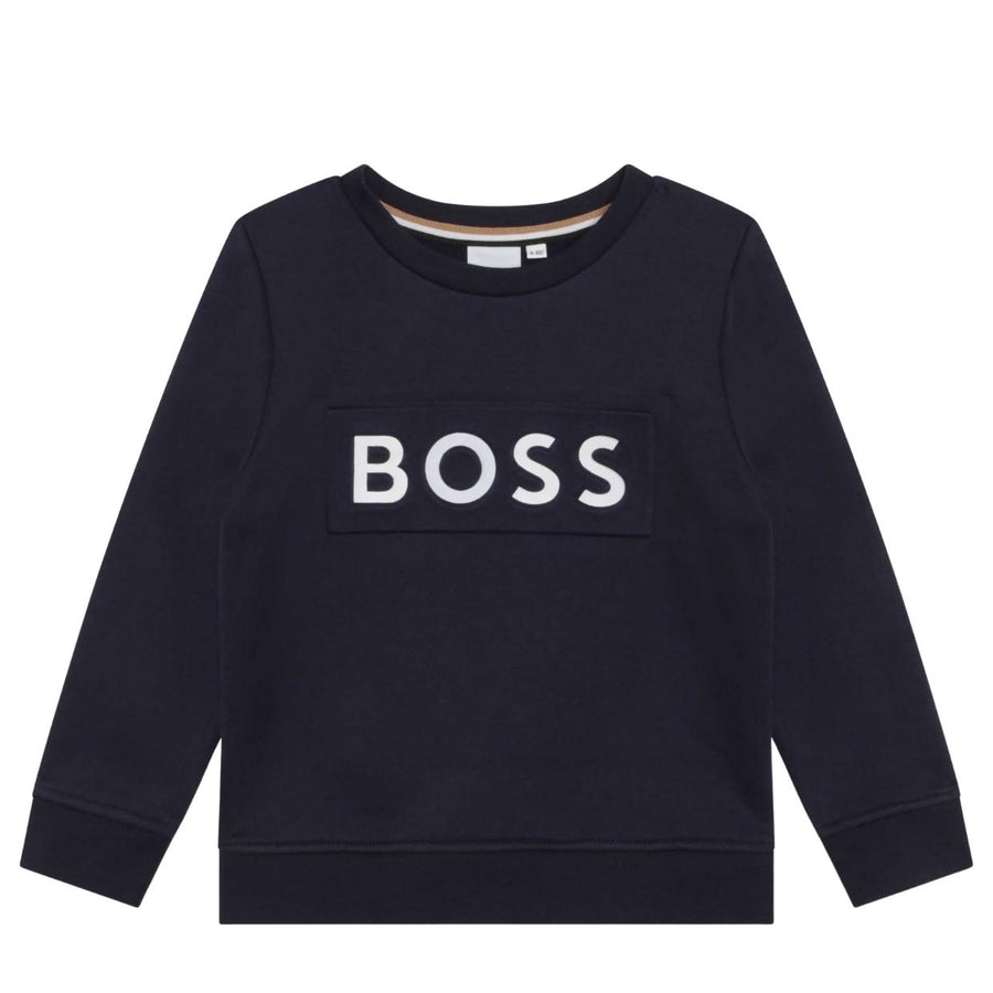 BOSS Baby Logo Navy Sweatshirt