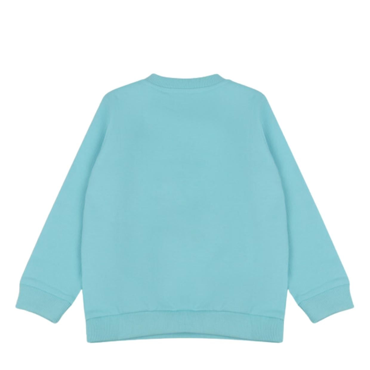 Moschino Baby Teddy Ice Cream Blue Sweatshirt