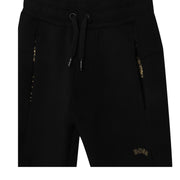 BOSS Kids Gold Curved Logo Jogging Bottoms