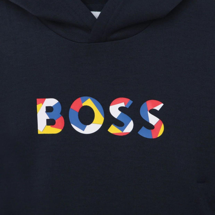 BOSS Kids Multi-Colour Logo Hoodie