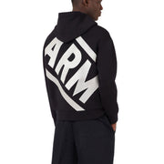 Emporio Armani Double-jersey sweatshirt with oversized, diagonal logo