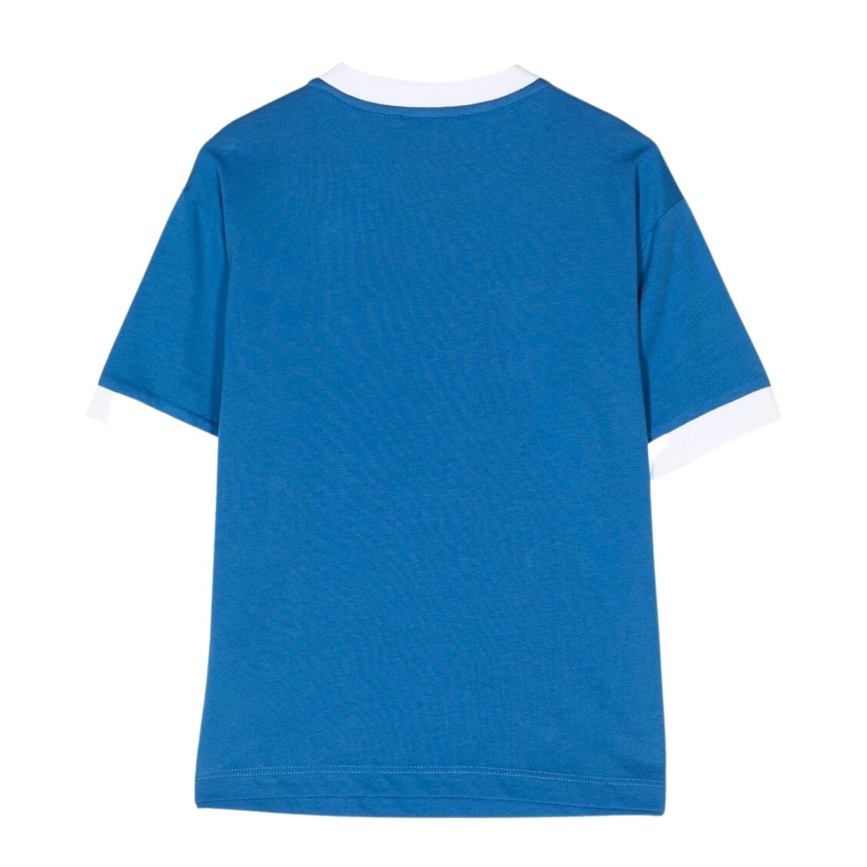 Emporio Armani Kids Contrast Logo Blue T-Shirt