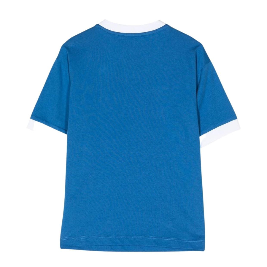 Emporio Armani Kids Contrast Logo Blue T-Shirt