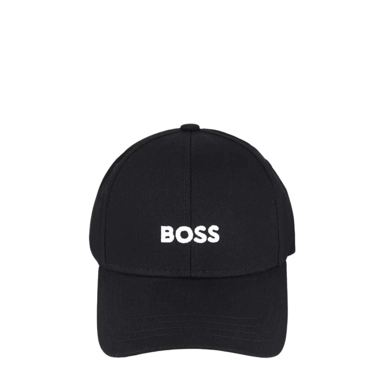 BOSS Embroidered Logo Zed Black Cap Retro Designer Wear