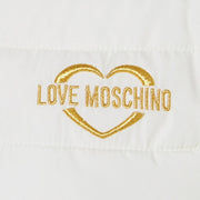 Love Moschino White Padded Logo Jacket