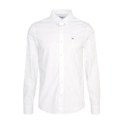 Calvin Klein Stretch Poplin Long Sleeve Bright White Shirt