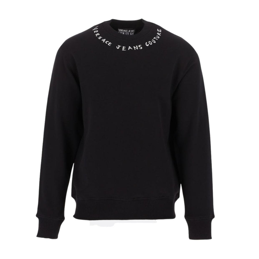 Versace Jeans Couture Embroidered Logo Collar Sweatshirt