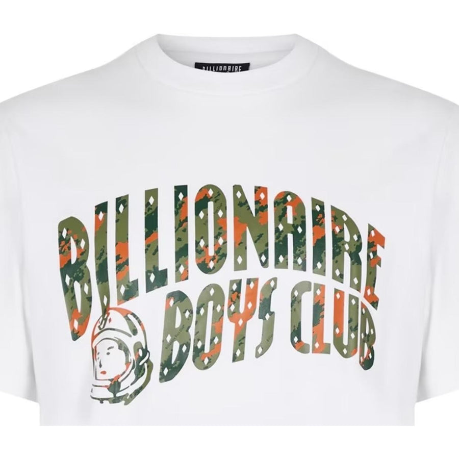 Billionaire Boys Club Camo Arch Logo White T-Shirt