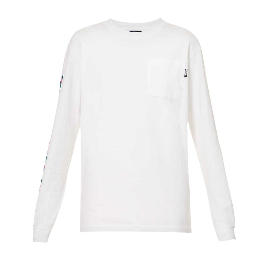 Billionaire Boys Club Geometric Long Sleeve White T-Shirt