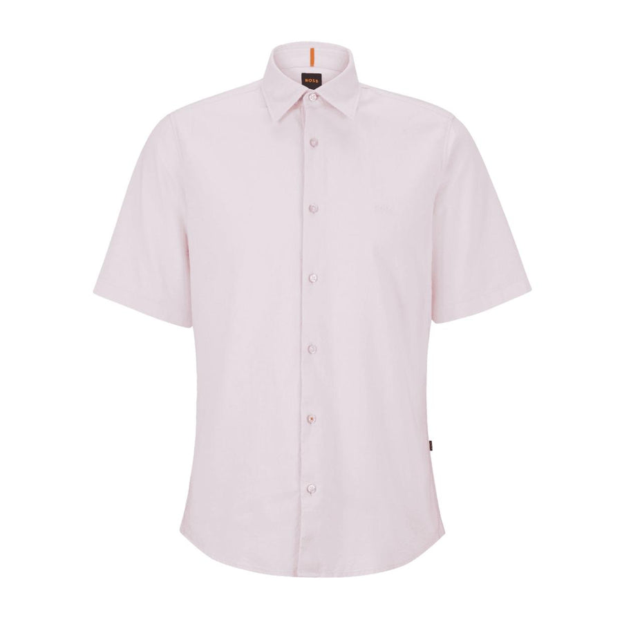 BOSS Rash Short Sleeve Pink Shirt