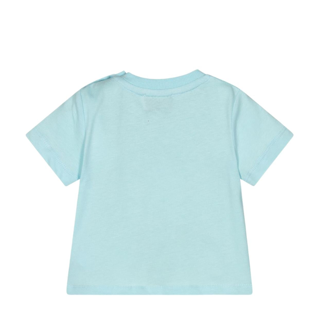 Moschino Baby Sky Blue Teddy Logo T-Shirt