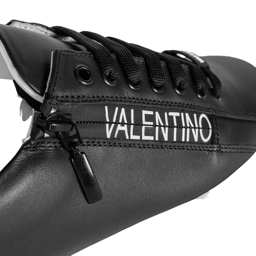 Valentino Black Zip Logo Trainers