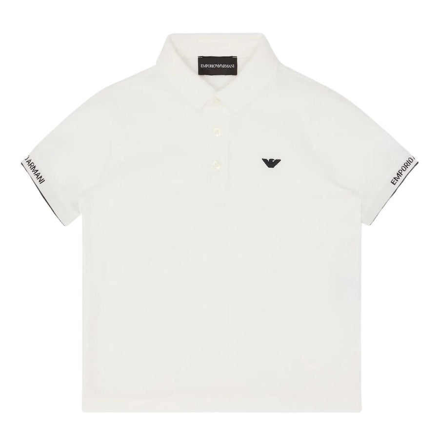 Emporio Armani Kids Embroidered Eagle Logo Polo Shirt