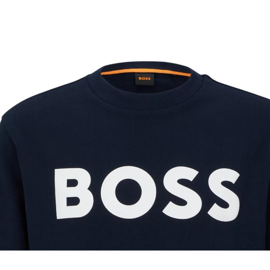 BOSS Printed Logo Navy Sweatshirt