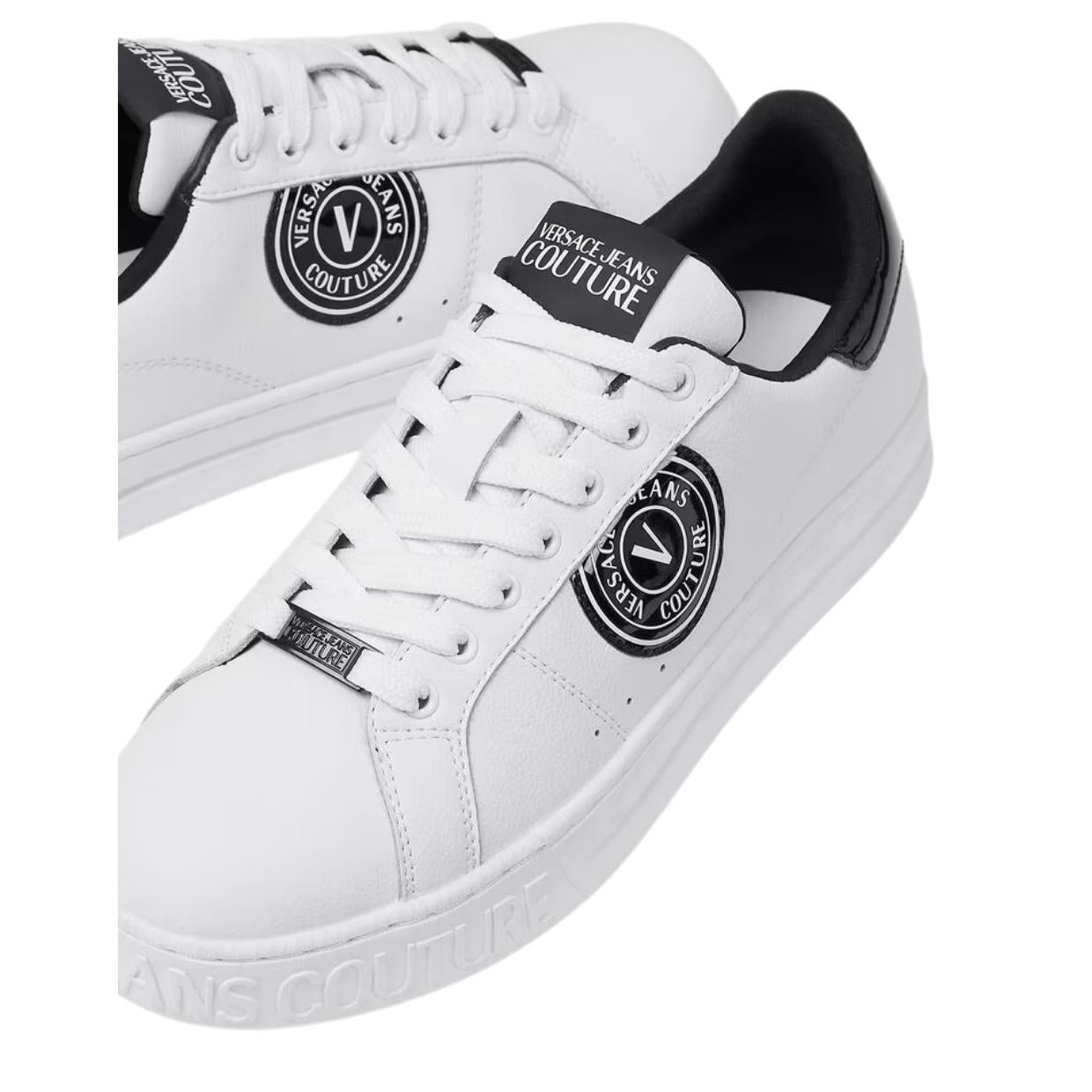 Versace Jeans Couture V-Emblem Court 88 White Trainers