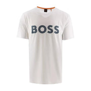 BOSS Printed Logo Thinking White T-Shirt