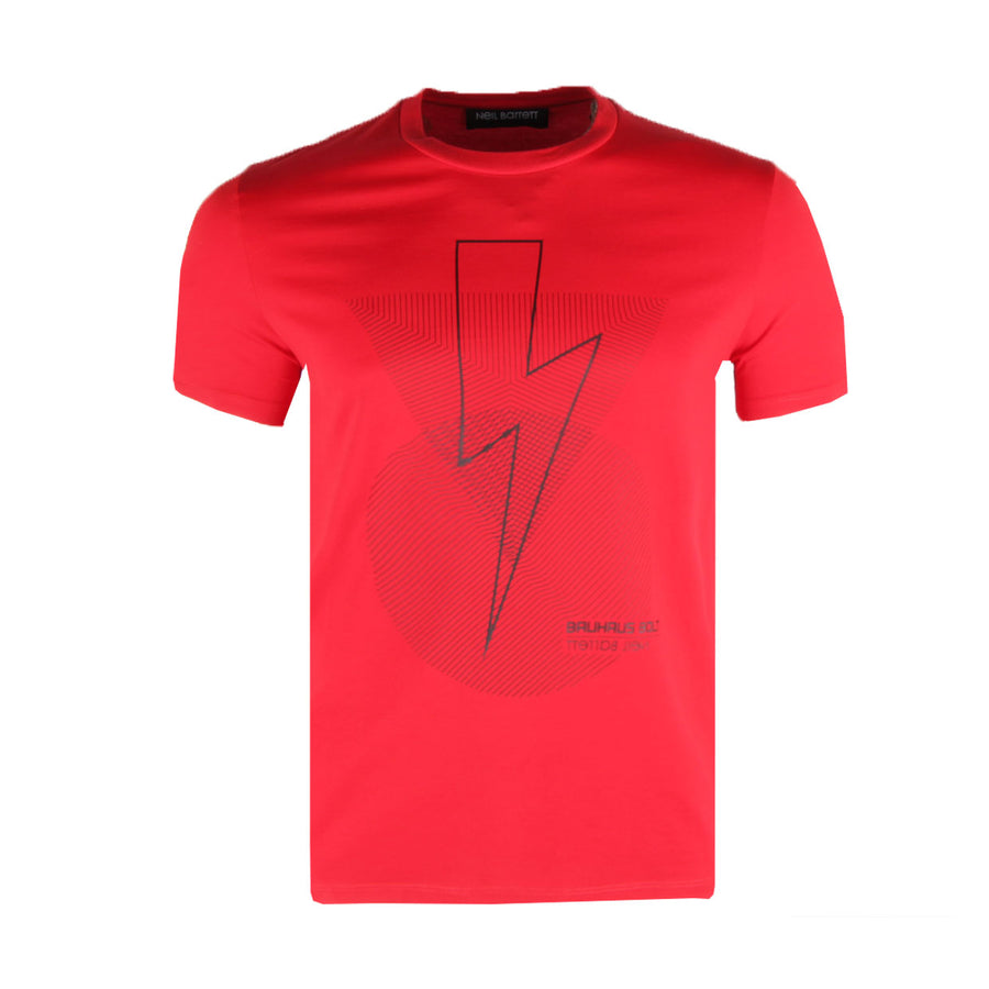 Neil Barrett Bauhaus Bolt Geometric Logo T-Shirt