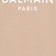 Balmain Kids Beige Logo Sweatshirt