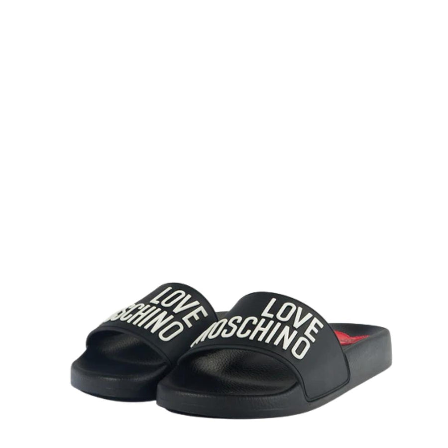 Love Moschino Black Logo Sliders