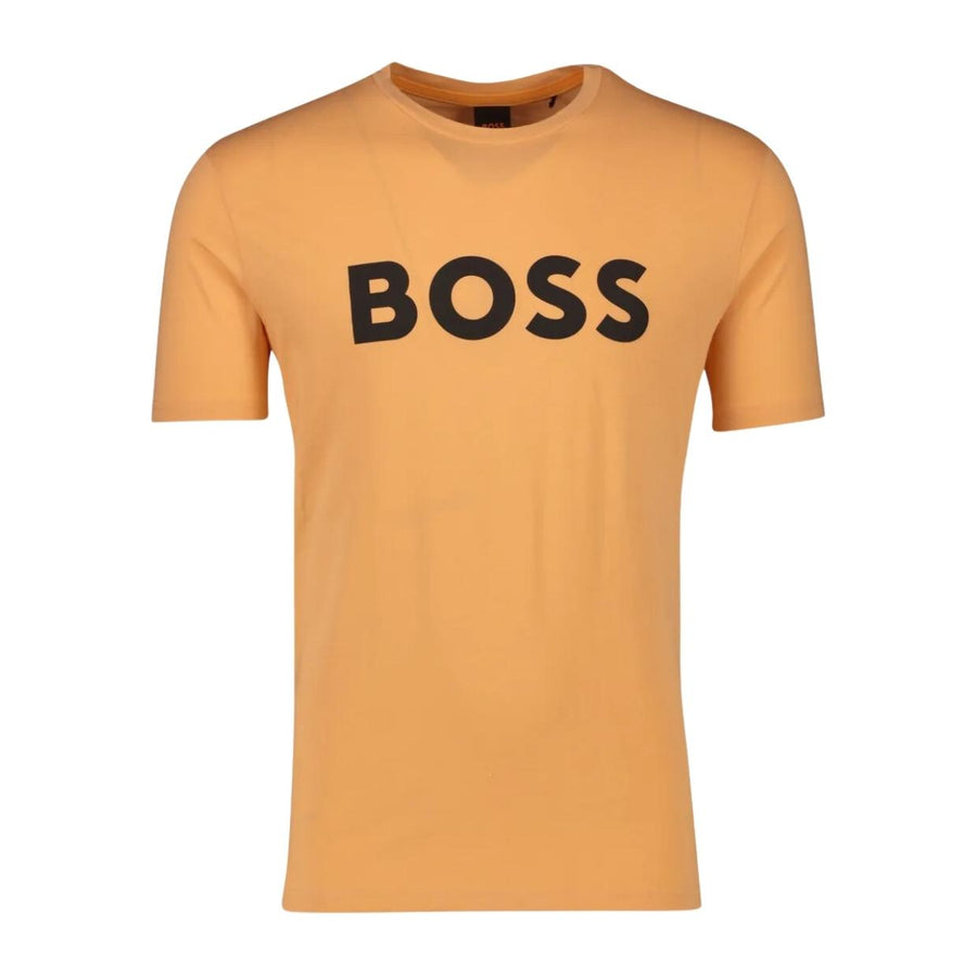 BOSS Printed Logo Thinking Orange T-Shirt