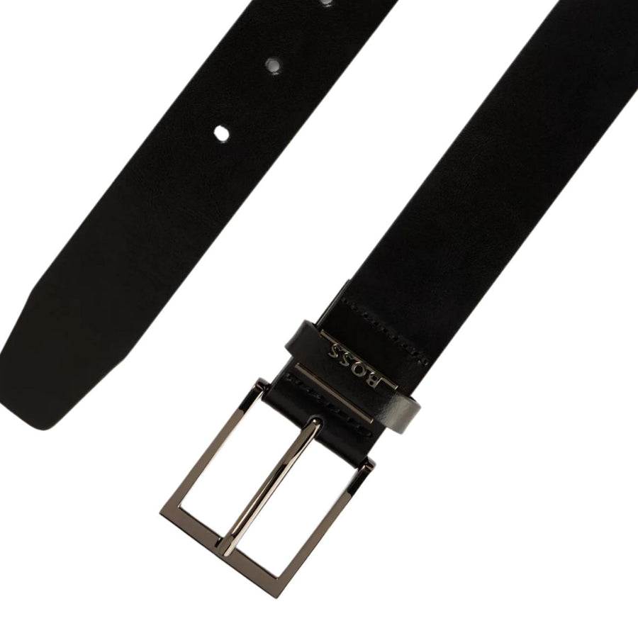 BOSS Cole-Ant Engraved Logo Black Belt