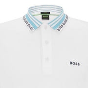 BOSS Paule White Slim Fit Polo Shirt