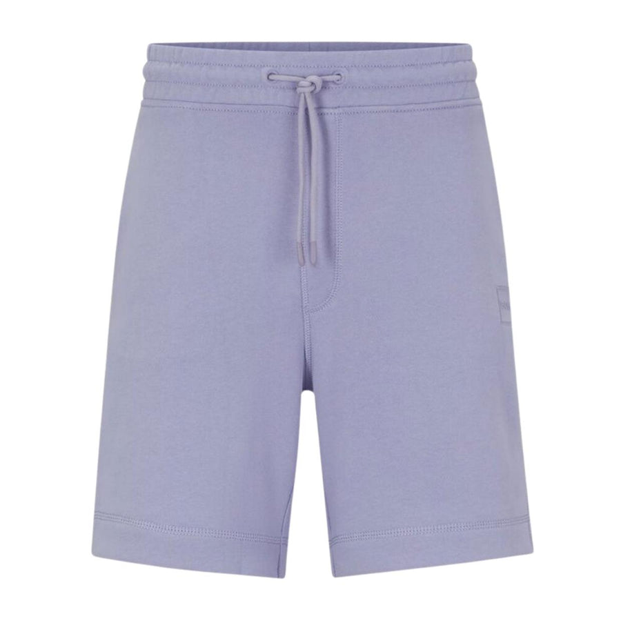 BOSS Logo Patch Sewalk Lilac Sweat Shorts