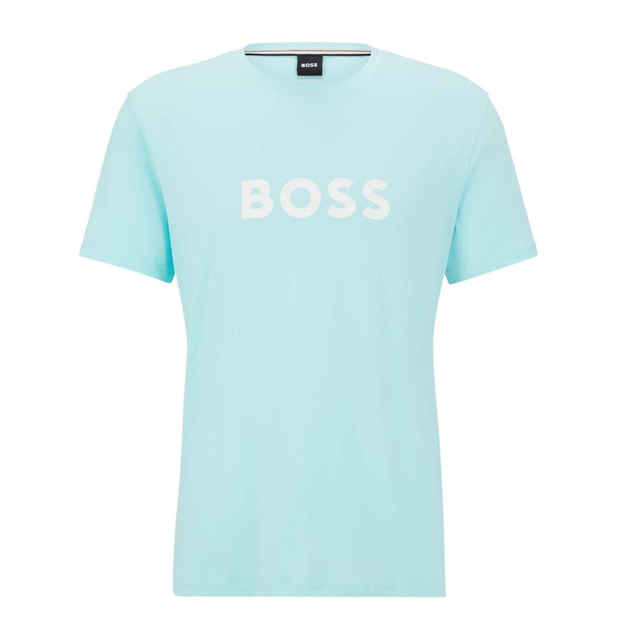 BOSS Regular Fit Contrast Logo Light Green T-Shirt