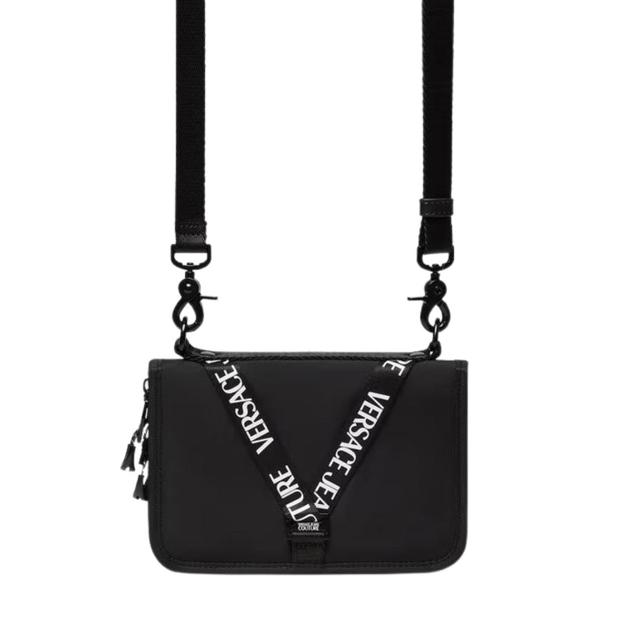Versace Jeans Couture V-Webbing Passport Holder Crossbody Bag