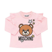 Moschino Baby Pink Embroidered Logo T-Shirt