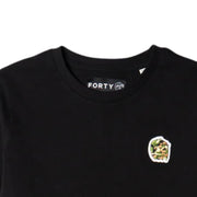 Forty Kids Ben Camo Logo Black T-Shirt